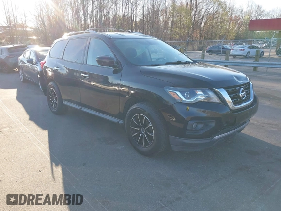 2018 Nissan Pathfinder S with VIN 5N1DR2MN0JC638981, listed as a IAAI auction lot 41823136 with 159,217 mi miles and . Bid and sale history available at DreamBid. Image 1.