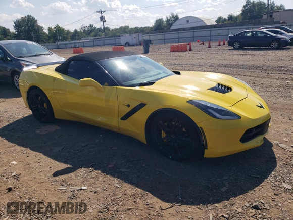 2016 Chevrolet Corvette 3LT with VIN 1G1YF3D71G5109857, listed as a Copart auction lot 69100414 with 63,216 mi miles and Salvage Title. Bid and sale history available at carsss.com. Image 4.
