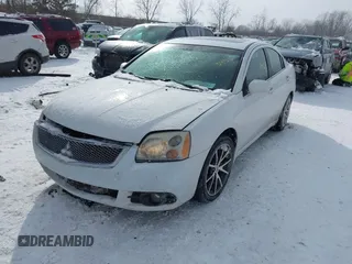 2012 Mitsubishi Galant ES with VIN 4A32B3FF5CE025481, listed as a IAAI auction lot 41613955 with 118,110 mi miles. Bid and sale history available at carsss.com. Image 2.