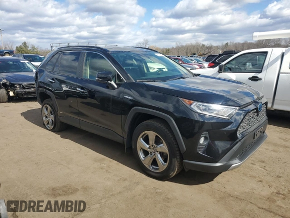 2020 Toyota RAV4 Hybrid Limited with VIN JTMD6RFV5LD006915, listed as a Copart auction lot 48179415 with 64,999 mi miles and Salvage Title. Bid and sale history available at carsss.com. Image 4.