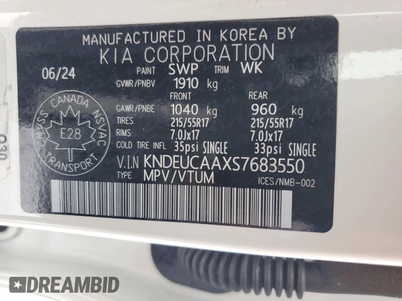 2025 Kia Seltos S with VIN KNDEUCAAXS7683550, listed as a Copart auction lot 44148625 with 26,602 mi miles and Salvage Title. Bid and sale history available at carsss.com. Image 14.