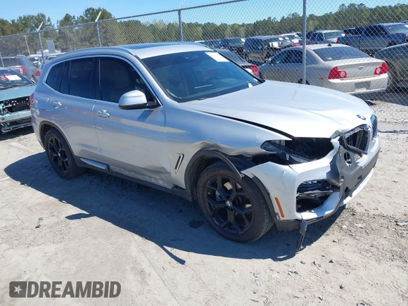 2020 BMW X3 sDrive30i with VIN 5UXTY3C07LLU71163, listed as a IAAI auction lot 41844358 with 80,962 mi miles and . Bid and sale history available at DreamBid. Image 1.