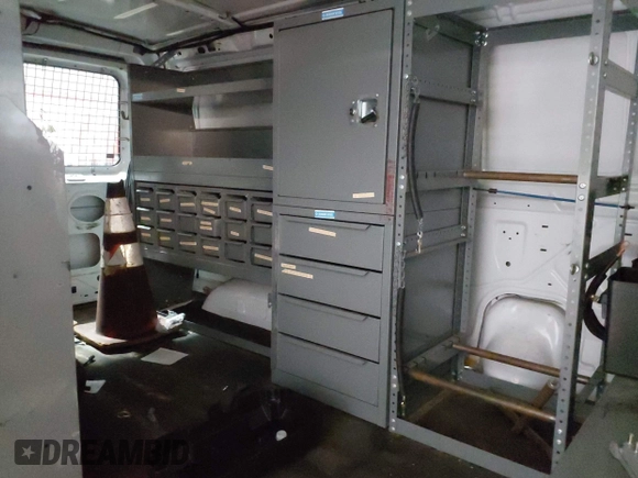 2014 Ford Econoline Cargo Commercial with VIN 1FTNE2EL6EDB13764, listed as a IAAI auction lot 42647684 with 99,876 mi miles and . Bid and sale history available at DreamBid. Image 8.