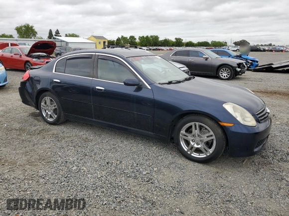 2005 Infiniti G35 Sedan with VIN JNKCV51E95M205580, listed as a Copart auction lot 51967025 with 168,527 mi miles and Salvage Title. Bid and sale history available at carsss.com. Image 4.