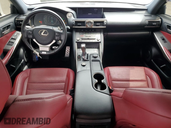 2019 Lexus IS 300 with VIN JTHBA1D22K5084933, listed as a Copart auction lot 58530675 with 56,608 mi miles and Salvage title. Bid and sale history available at DreamBid. Image 8.
