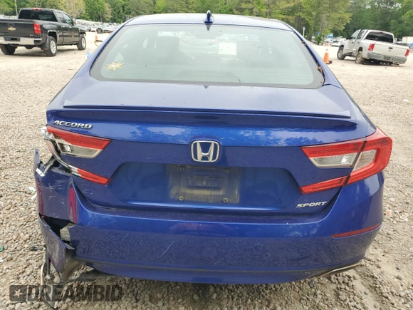 2019 Honda Accord Sport with VIN 1HGCV1F37KA093166, listed as a Copart auction lot 54473235 with 102,640 mi miles and Salvage Title. Bid and sale history available at DreamBid. Image 6.