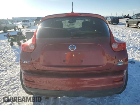 2014 Nissan Juke SV with VIN JN8AF5MR4ET361153, listed as a Copart auction lot 44462915 with 109,275 mi miles and Salvage Title. Bid and sale history available at carsss.com. Image 6.