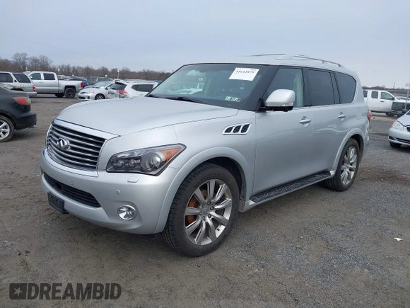 2013 Infiniti QX56 with VIN JN8AZ2NE4D9060217, listed as a IAAI auction lot 41622879 with 212,000 mi miles and . Bid and sale history available at DreamBid. Image 2.