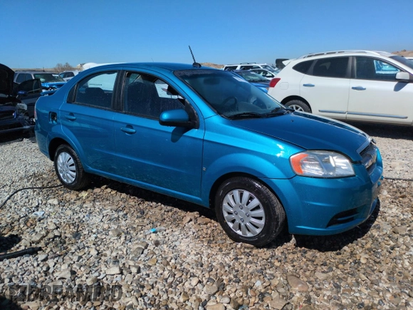 2009 Chevrolet Aveo 1LT z VIN KL1TD56E89B632383, wystawiony jako Copart lot #50611115 z przebiegiem 117 109 mil mil oraz Szkoda całkowita • Salvage title. Historia ofert i sprzedaży dostępna na DreamBid. Obrazek 4.