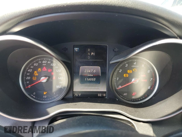 2016 Mercedes-Benz C 300 Luxury with VIN 55SWF4KB8GU116460, listed as a Copart auction lot 55850445 with 116,553 mi miles and Salvage title. Bid and sale history available at DreamBid. Image 9.