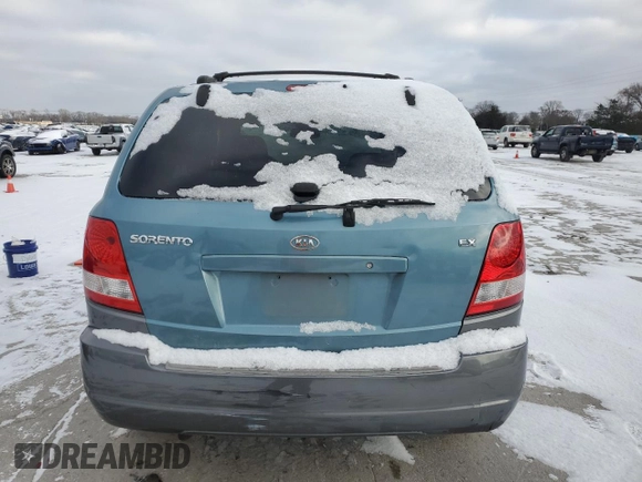 2003 Kia Sorento LX with VIN KNDJC733135076683, listed as a Copart auction lot 45785365 with 0 mi miles and Salvage Title. Bid and sale history available at carsss.com. Image 6.