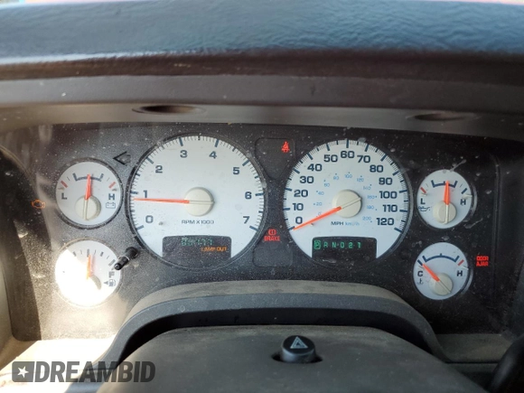 2005 Dodge Ram 2500 ST with VIN 3D7KS26D75G850709, listed as a Copart auction lot 72594704 with 80,777 mi miles and Salvage Title. Bid and sale history available at carsss.com. Image 9.