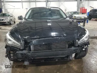 2014 Infiniti Q50 Premium with VIN JN1BV7AR1EM705764, listed as a Copart auction lot 50555595 with 105,626 mi miles and Salvage Title. Bid and sale history available at DreamBid. Image 5.