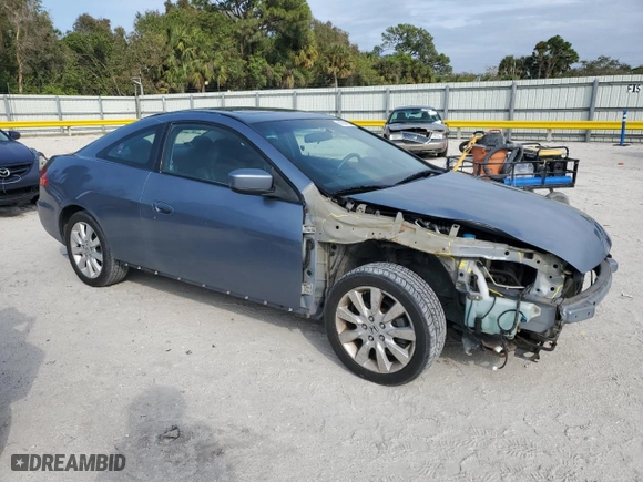2007 Honda Accord Cpe EX-L with VIN 1HGCM82697A007097, listed as a Copart auction lot 41744725 with NaN miles and Salvage Title. Bid and sale history available at carsss.com. Image 4.