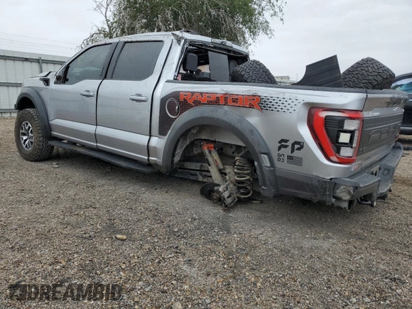 2021 Ford F-150 Raptor with VIN 1FTFW1RG8MFC30581, listed as a Copart auction lot 88080855 with 47,480 mi miles and Non Repairable. Bid and sale history available at carsss.com. Image 2.