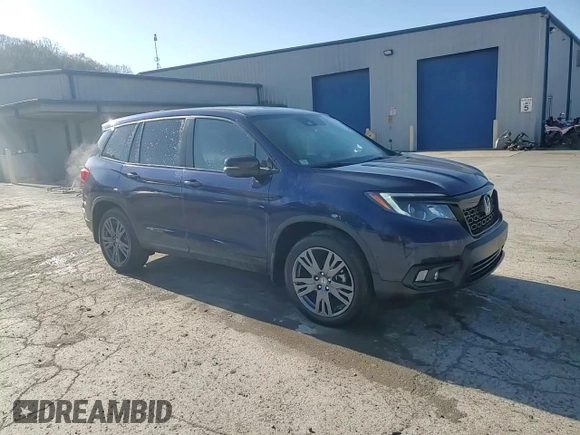 2021 Honda Passport EX-L with VIN 5FNYF8H57MB027798, listed as a Copart auction lot 54586735 with 28,658 mi miles and Salvage Title. Bid and sale history available at DreamBid. Image 14.