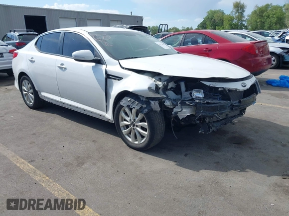 2015 Kia Optima LX with VIN KNAGM4A77F5637238, listed as a IAAI auction lot 42372825 with 139,099 mi miles and . Bid and sale history available at DreamBid. Image 1.
