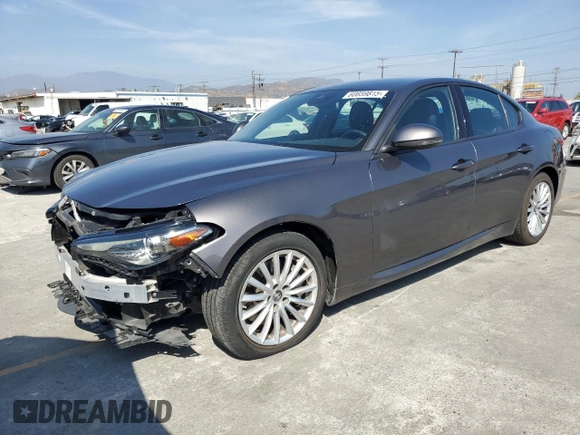 2022 Alfa Romeo Giulia with VIN ZARFAMAN9N7660163, listed as a Copart auction lot 60859815 with 33,912 mi miles and Salvage title. Bid and sale history available at DreamBid. Image 1.