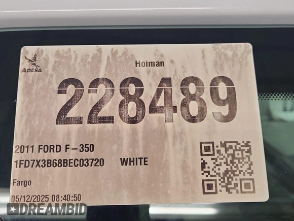 2011 Ford F-350 z VIN 1FD7X3B68BEC03720, wystawiony jako IAAI lot #42409023 z przebiegiem 332 380 mil mil oraz . Historia ofert i sprzedaży dostępna na DreamBid. Obrazek 13.