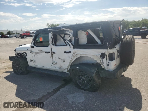 2024 Jeep Wrangler Sport with VIN 1C4PJXKN5RW237039, listed as a Copart auction lot 61205175 with 15,012 mi miles and Non repairable. Bid and sale history available at DreamBid. Image 2.
