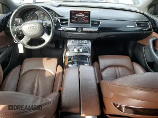 2017 Audi A8 with VIN WAU44AFD3HN015464, listed as a Copart auction lot 55099805 with 125,067 mi miles and Clean title. Bid and sale history available at DreamBid. Image 8.