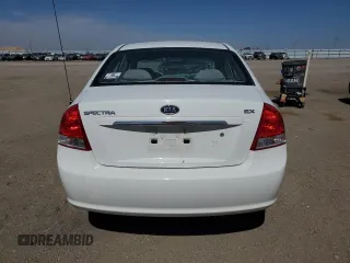 2007 Kia Spectra EX with VIN KNAFE121775460533, listed as a Copart auction lot 50873075 with 116,433 mi miles and Salvage Title. Bid and sale history available at carsss.com. Image 6.