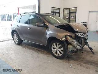 2011 Nissan Murano SL with VIN JN8AZ1MW1BW179880, listed as a IAAI auction lot 41617643 with 153,567 mi miles. Bid and sale history available at carsss.com. Image 1.