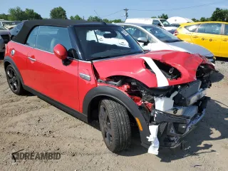 2022 MINI Convertible Cooper S with VIN WMW43DL09N3N61439, listed as a Copart auction lot 60082884 with 0 mi miles and Salvage Title. Bid and sale history available at carsss.com. Image 4.