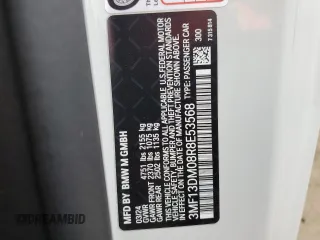 2024 BMW M2 z VIN 3MF13DM08R8E53568, wystawiony jako Copart lot #48982005 z przebiegiem 16 586 mil mil oraz Szkody całkowita. Historia ofert i sprzedaży dostępna na DreamBid. Obrazek 13.
