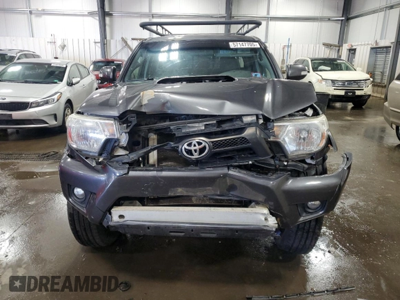 2014 Toyota Tacoma with VIN 3TMLU4EN3EM151500, listed as a Copart auction lot 57147705 with 170,240 mi miles and Salvage title. Bid and sale history available at DreamBid. Image 5.
