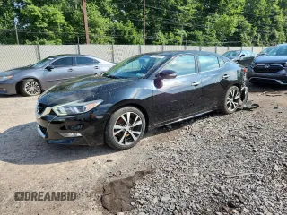2017 Nissan Maxima SL with VIN 1N4AA6AP8HC449555, listed as a Copart auction lot 62993975 with 83,537 mi miles and Salvage title. Bid and sale history available at DreamBid. Image 1.