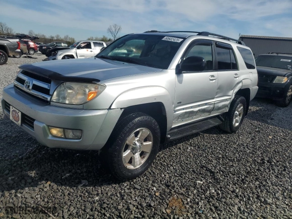 2005 Toyota 4Runner SR5 with VIN JTEZU14R750046468, listed as a Copart auction lot 50602425 with 150,326 mi miles and Salvage Title. Bid and sale history available at carsss.com. Image 1.