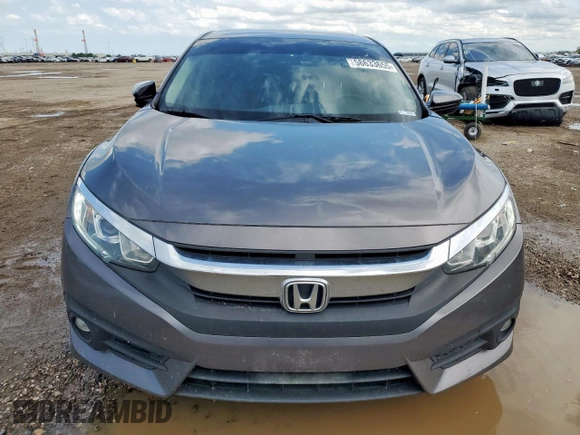 2018 Honda Civic EX-T with VIN JHMFC1F35JX018879, listed as a Copart auction lot 58633655 with 129,906 mi miles and Salvage title. Bid and sale history available at DreamBid. Image 5.