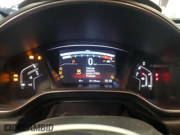 2019 Honda CR-V EX with VIN 5J6RW1H58KA023254, listed as a Copart auction lot 72913142 with 21,140 mi miles. Bid and sale history available at carsss.com. Image 9.