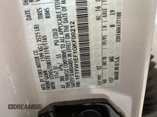 2016 Ford F-150 XLT with VIN 1FTFW1EF1GKF00212, listed as a IAAI auction lot 42659796 with 201,827 mi miles and . Bid and sale history available at DreamBid. Image 26.
