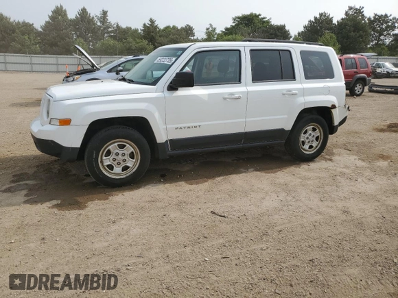 2013 Jeep Patriot Sport with VIN 1C4NJPBA1DD264473, listed as a Copart auction lot 59222735 with 165,206 mi miles and Salvage title. Bid and sale history available at DreamBid. Image 1.