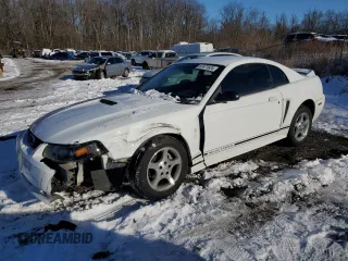 2000 Ford Mustang z VIN 1FAFP4045YF138356, wystawiony jako Copart lot #87471624 z przebiegiem 116 872 mil mil oraz Szkoda całkowita • Salvage title. Historia ofert i sprzedaży dostępna na DreamBid. Obrazek 1.
