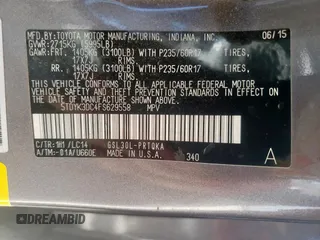2015 Toyota Sienna XLE with VIN 5TDYK3DC4FS629558, listed as a Copart auction lot 64062045 with 172,669 mi miles and Clean title. Bid and sale history available at DreamBid. Image 13.