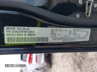 2022 Jeep Compass Latitude Lux с VIN 3C4NJDFB1NT118412, выставлен на аукционе IAAI как лот 41115850 с пробегом Не указан миль и . История ставок и продаж доступна на DreamBid. Изображение 9.