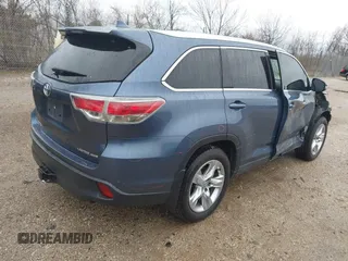 2015 Toyota Highlander Limited z VIN 5TDDKRFH6FS092511, wystawiony jako IAAI lot #42082706 z przebiegiem 137 384 mil mil oraz . Historia ofert i sprzedaży dostępna na DreamBid. Obrazek 4.