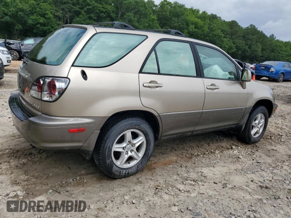 2002 Lexus RX 300 with VIN JTJGF10U320125323, listed as a Copart auction lot 59705155 with 139,158 mi miles and Salvage title. Bid and sale history available at DreamBid. Image 3.