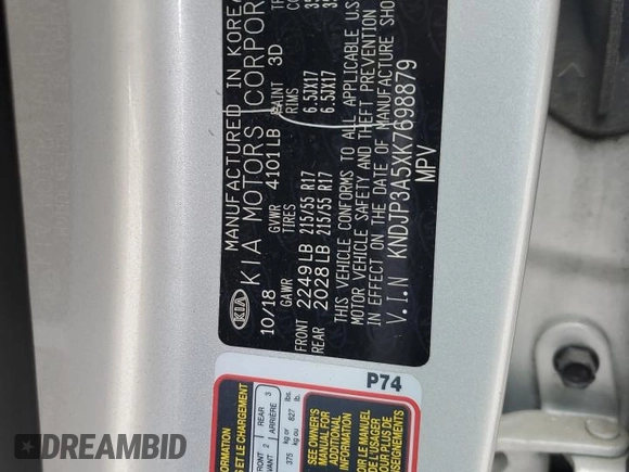 2019 Kia Soul + with VIN KNDJP3A5XK7698879, listed as a Copart auction lot 53384315 with 53,348 mi miles and Salvage Title. Bid and sale history available at carsss.com. Image 12.