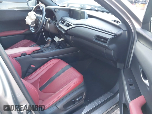 2021 Lexus UX with VIN JTHE9JBHXM2041524, listed as a IAAI auction lot 41826191 with 39,705 mi miles. Bid and sale history available at carsss.com. Image 5.