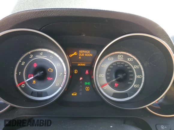 2011 Acura MDX Advance with VIN 2HNYD2H74BH527715, listed as a Copart auction lot 46184555 with 243,540 mi miles and Salvage title. Bid and sale history available at DreamBid. Image 9.