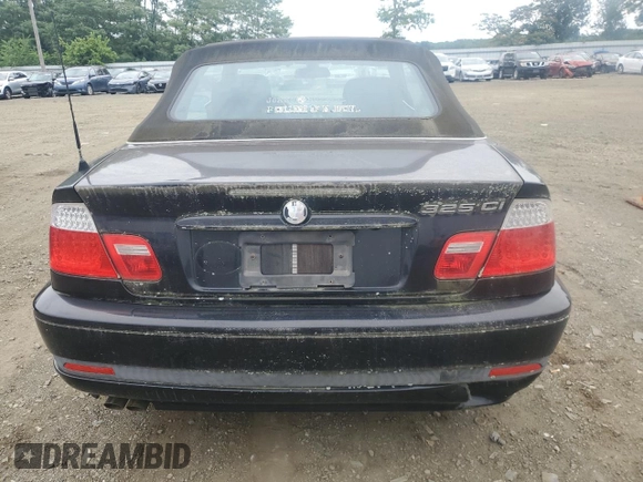 2005 BMW 3 Series 325Ci with VIN WBABW33495PL38483, listed as a Copart auction lot 64333334 with Not Provided miles and Clean Title. Bid and sale history available at carsss.com. Image 6.