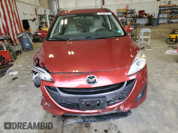 2015 Mazda 5 Touring with VIN JM1CW2CL7F0191213, listed as a Copart auction lot 53338175 with 104,255 mi miles and Non Repairable. Bid and sale history available at carsss.com. Image 5.