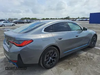2024 BMW i4 eDrive40 z VIN WBY73AW0XRFS98892, wystawiony jako Copart lot #56057495 z przebiegiem 24 943 mil mil oraz Tytuł czysty. Historia ofert i sprzedaży dostępna na DreamBid. Obrazek 3.