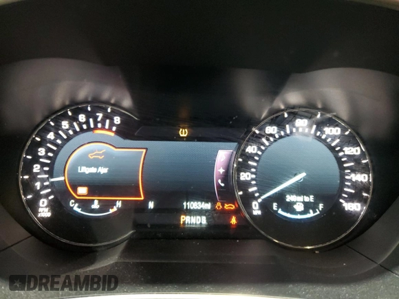 2016 Lincoln MKX Reserve with VIN 2LMTJ8LP4GBL60107, listed as a Copart auction lot 45212125 with 110,834 mi miles and Salvage Title. Bid and sale history available at DreamBid. Image 9.