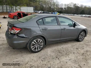 2013 Honda Civic Sdn LX with VIN 2HGFB2F56DH599198, listed as a Copart auction lot 51255195 with 122,112 mi miles and Salvage Title. Bid and sale history available at carsss.com. Image 3.