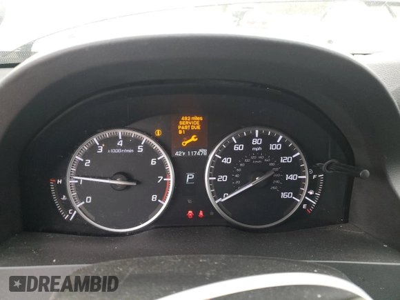 2015 Acura RDX Tech Pkg with VIN 5J8TB4H53FL016152, listed as a Copart auction lot 87653105 with 117,478 mi miles and Salvage Title. Bid and sale history available at carsss.com. Image 9.